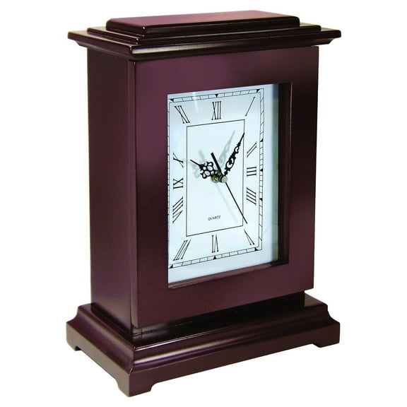 Ps Concealment Clock - Rectangle, Mahogany (Pack of 1)