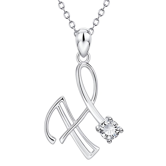 DESIGNICE Fashion Women Gift 26 English Letter Name Chain Pendant Necklaces Jewelry Necklace with Name (H, One Size)