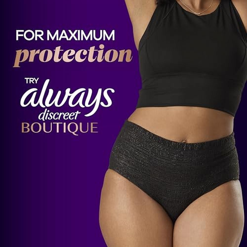 Always Discreet Pads, Maximum Absorbency, Regular Length, 64 Count