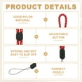 thumbnail image 3 of Uxcell Camera Wrist Strap, Adjustable Nylon Phone Wristlet Straps Lanyard String for Camera Keys Keychain Phone USB Red Jacquard 3, 3 of 7