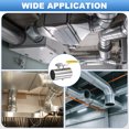 thumbnail image 6 of 2 Inch Duct Backdraft Damper, Manual Adjustment Airflow Volume Damper for Vents Fans Extractors Range Hoods Heating Systems, 6 of 7