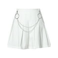 thumbnail image 5 of Coduop Women Pleated Skater Skirt Basic High Waisted Ruffles Flared Mini Skirts, 5 of 6