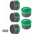thumbnail image 1 of Faucet Aerator, 1.5 GPM Flow Retrictor Insert Faucet Aerators Replacement Parts Bathroom 5 Pack, FAN15-P5, 1 of 6