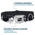 thumbnail image 4 of Buckle-Down Pet Collar, Dog Collar Metal Seatbelt Buckle, Zodiac Pisces Symbol Constellations Black White, 15 to 24 Inches 1.0 Inch Wide, 4 of 8