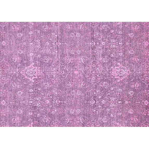 Ahgly Company Indoor Rectangle Abstract Pink Modern Area Rugs, 8' x 12'