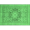 thumbnail image 1 of Ahgly Company Indoor Rectangle Abstract Emerald Green Modern Area Rugs, 4' x 6', 1 of 4