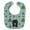 Black, variant on Christmas Pekingnese Black & White Baby Bib