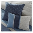 thumbnail image 2 of 7 Piece Microsuede Comforter Set Navy Queen, 2 of 6