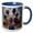 Blue/White, variant on 3drose, Red, Blue, Yellow, Green Ride at Amusement Park, 11oz Mug