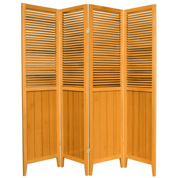 6 ft. Tall Beadboard Divider - Honey - 4 Panels