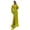 Matcha, variant on Women Long Sleeve V Neck Evening Dress Elegant Chiffon Split Formal Party Gown
