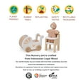 thumbnail image 5 of Mentari Toys - Nursery Set - Wooden Dollhouse Nursery Set - Incl Doll Baby in a Knitted Playsuit, Pram, Highchair and Other Accessories - Age 3+, 5 of 8