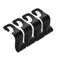 thumbnail image 1 of Car Storage Hooks Hooks For Back Seat Handbag Holder (Set of 4 Black), 1 of 5