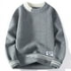 thumbnail image 3 of Men Retro Color Collision Twist Sweater Loose Fit Round Neck Knit Jumper Pullover Autumn Winter Casual 4 Colors Knitted Sweaters, 3 of 5