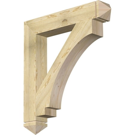 

Ekena Millwork 6 W x 38 D x 42 H Imperial Arts & Crafts Rough Sawn Bracket Douglas Fir