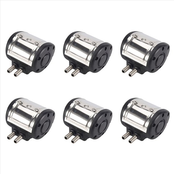 6X Pulsador NeumáTico L80 para OrdeñAdora de Vacas, OrdeñAdora de Granjas Lecheras de Acero Inoxidable, 50-180 Ppm, Velocidad Ajustable