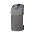 thumbnail image 3 of Sport-Tek Ladies PosiCharge Tri-Blend Wicking Draft Hoodie Tank. LST410, 3 of 4