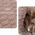 thumbnail image 5 of Winter Hat Scarf Set for Women, Knit Balaclava Ski Mask with Face Mask - Pink Warm Fleece Lined Beanie Hat with Pom Pom, Adjustable Drawstring Windproof Hooded Hat for Outdoor Sports Gift, 5 of 6
