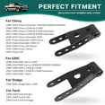 thumbnail image 2 of For 1992-1999 Chevy K1500 & K2500 Suburban 2"-3" Rear Lowering Drop Shackle Kit, 2 of 7