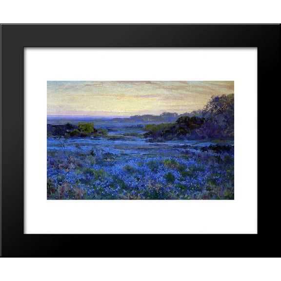 Bluebonnet Scene 20x24 Framed Art Print by Onderdonk, Robert Julian