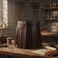 thumbnail image 6 of Jiibva Men's Gladiator Costume PU Leather Gladiator Kilt Skirt Punk Style Skirt Belt, 6 of 7