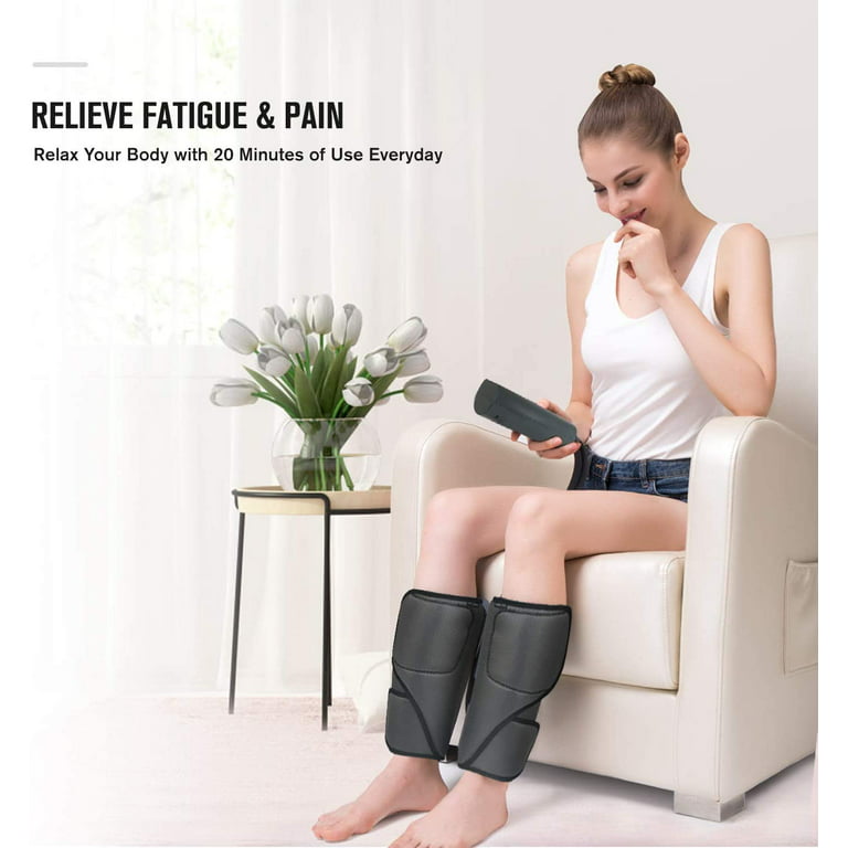 SHINE WELL Leg Massager with Heat and Compression Leg Compression Massager  for Circulation 3 Heat 3 Modes 3 Intensities Full Leg Massager for Pain  Relief and Swelling FSA HSA Eligible Auction