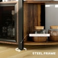 thumbnail image 6 of HOMCOM LED Wine Cabinet with Charging Station, Wine Racks, Glass Holders, 6 of 9