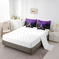 thumbnail image 5 of jejeloiu Kawaii Butterfly 7-Piece Twin Bedding Sets,Eiffel Tower Bedding Comforter Set,Pink Purple Black Sheet Sets For Girls Teens,Luxury Bedroom Decor Reversible, 5 of 8