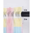 thumbnail image 6 of Colorful Plaid Tier Curtains 24 Inch Length,Sheer Curtains for Bedroom Living Room Window Modern Pink Blue Yellow Stripes Checked Small Half Window Kitchen Curtains & Drapes 27.5"x24" 2 Panels, 6 of 6