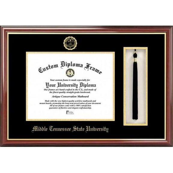 Campus Image TN999PMHGT Middle Tennessee State Tassel Box and Diploma Frame
