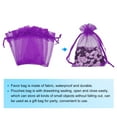 thumbnail image 3 of 100pcs Organza Bags 3x4 Inch Drawstring Favor Pouches Sheer Mesh Bag for Gift Jewelry Wedding Party Purple, 3 of 6