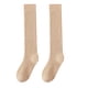 thumbnail image 1 of Xiao Hua pares de calcetines hasta la rodilla, gruesos, elásticos, de color sólido, antideslizantes, cómodos y cálidos, suaves, largos, para mujer, de otoño e invierno, color caqui., 1 of 4