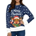 thumbnail image 6 of Men's Christmas Sweaters - Funny Christmas Sweaters for Men - Fun Holiday Pullovers,Blue,XL, 6 of 7