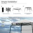 thumbnail image 6 of Gymax 7x7 FT Slant Leg Pop-up Canopy Tent Shelter Adjustable Portable Carry Bag White, 6 of 10