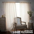 thumbnail image 4 of Quality Home Cotton Weave Textured Curtains, 4 of 5