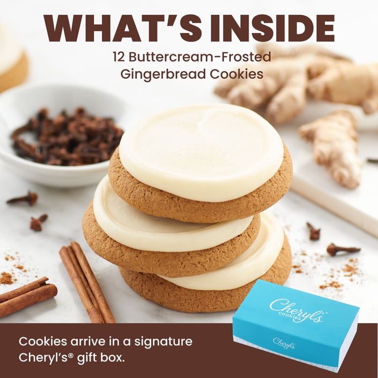 Cheryl's Cookies® Gingerbread Cookie Flavor Box, Buttercream