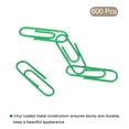 thumbnail image 3 of Uxcell Paper Clips 1.1 Inch Vinyl Coated with Box for Office Home Green Count 600, 3 of 6