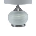 thumbnail image 4 of Benzara BM240427 Table Lamp with Pot Bellied Ceramic Body, Gray & White, 4 of 5