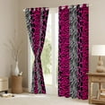 thumbnail image 3 of Homewish Fashion Cheetah Print Blackout Curtains Set of 2 (52x84 Each), Wildlife Leopard Lover Window Curtains, Modern Art Pink Polkadots Curtains and Drapes, Blackout Curtains Bedroom Decor, 3 of 5