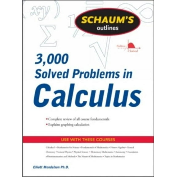 Schaum's Outline of 3000 Solved Problems in Calculus, (Paperback)