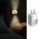 thumbnail image 2 of Luz nocturna LED para enchufe de pared Mini luz nocturna LED enchufable en la pared Automática Luz blanca suave 3000k Iluminación ajustable 360° para dormitorio, baño, escaleras y pasillo, 2 of 5