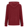 thumbnail image 6 of Sweaters for Women Long Sleeve Zip up Hoodies Ribbed Hooded Sweatshirts Loose Casual Cardigan Jackets with Pocket, 6 of 6