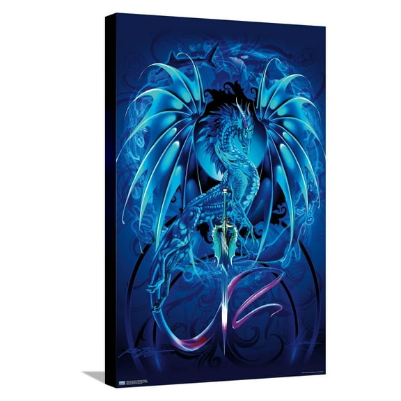 Ruth Thompson - Dragonblade Seablade Canvas Wall Poster, 14.725" x 22.375"