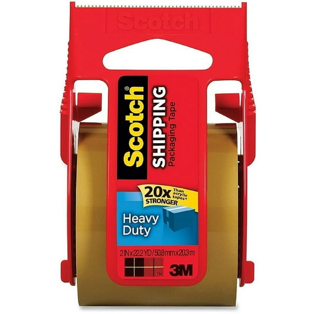 Scotch Shipping Packaging Tape with Dispenser 1 ea (Pack of 2