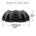 thumbnail image 2 of RhinoTuning 142mm/5.57in OD 49mm/1.93in H Rim Center Caps for Fuel Off-Road #1001-58C 4Pcs, 2 of 3