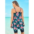 thumbnail image 2 of Swim 365 Women's Plus Size Longer-Length Tankini Top, 2 of 6