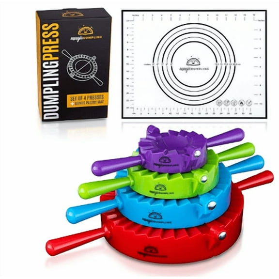 4Pcs/set DIY Dumpling Maker Mould Dough Press Meat Pie Pastry Empanada Mold Tool