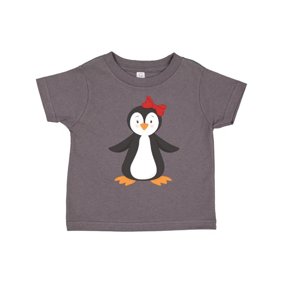 Inktastic Cute Penguin, Little Penguin, Penguin with Bow Boys or Girls Toddler T-Shirt