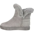 thumbnail image 3 of Women's Journee Collection Sibby Ankle Bootie Grey Faux Suede 7 M, 3 of 4