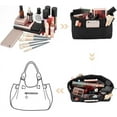 thumbnail image 4 of Nylon Handbag Organizer Insert Tote Bag Organizer Insert Multi-Pocket Bag Organizer Inside Large Bag Divider Zipper Insert Bag Black DIY, 4 of 9